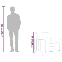 Fotoliu vidaXL din material textil vișiniu, 60 cm 10
