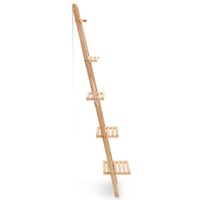 vidaXL cédrusfa fali polc 176 cm magas létra design 2