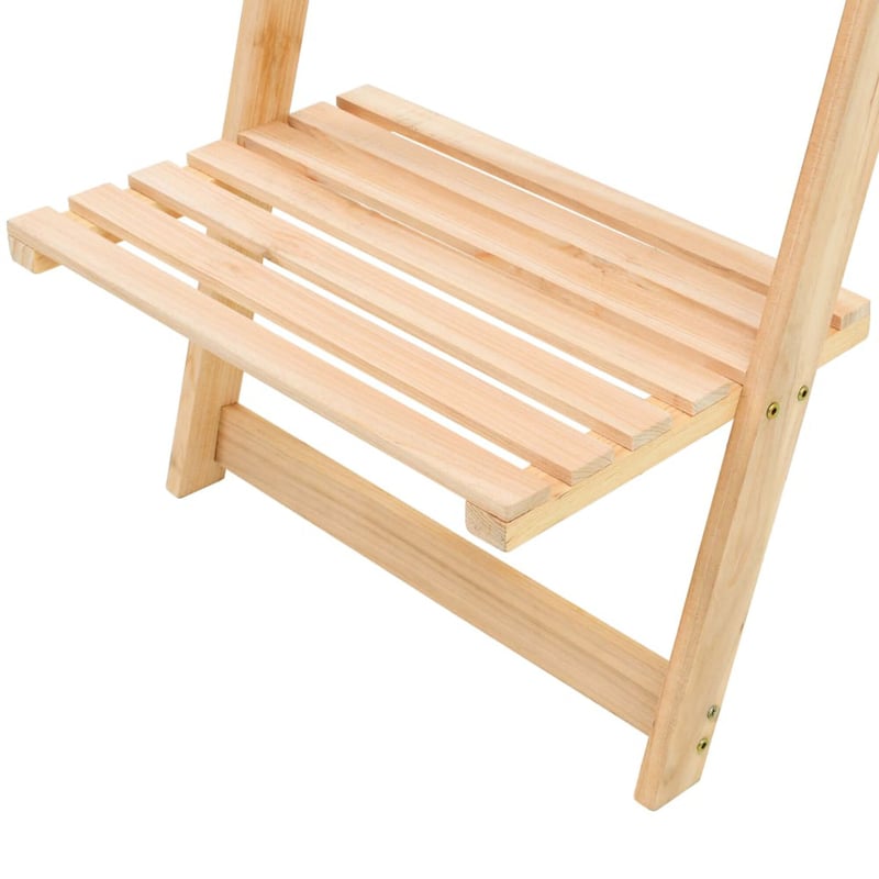vidaXL cédrusfa fali polc 176 cm magas létra design