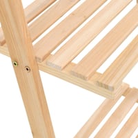 vidaXL cédrusfa fali polc 176 cm magas létra design 5
