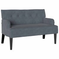 Fotoliu Chesterfield vidaXL, tapițat cu catifea, gri închis, 112x65,5x75 cm 1