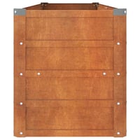 vidaXL Corten acél kerti magaságyás 160x40x45 cm rozsda szín 5