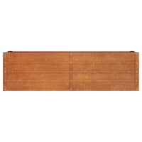 vidaXL Corten acél kerti magaságyás 160x40x45 cm rozsda szín 4