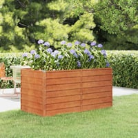 vidaXL Corten acél kerti magaságyás 160x80x77 cm rozsda szín 2