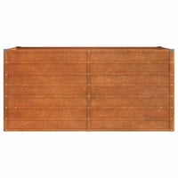 vidaXL Corten acél kerti magaságyás 160x80x77 cm rozsda szín 4