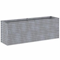 vidaXL Corten acél kerti magaságyás 196x50x69 cm 3