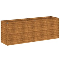vidaXL Corten acél kerti magaságyás 196x50x69 cm 2