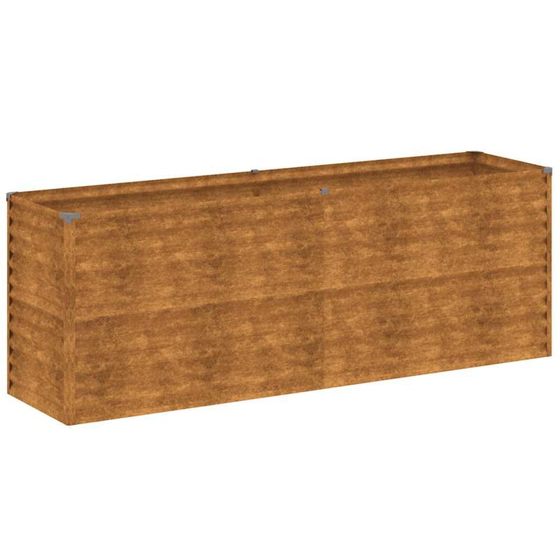 vidaXL Corten acél kerti magaságyás 196x50x69 cm