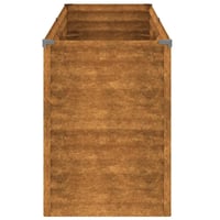 vidaXL Corten acél kerti magaságyás 196x50x69 cm 5
