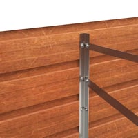 vidaXL Corten acél kerti magaságyás 320x40x77 cm rozsda szín 7