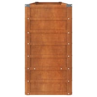 vidaXL Corten acél kerti magaságyás 320x40x77 cm rozsda szín 5