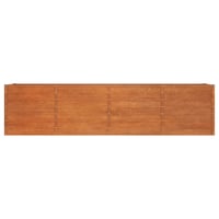 vidaXL Corten acél kerti magaságyás 320x80x77 cm rozsda hatás 4