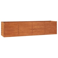 vidaXL Corten acél kerti magaságyás 320x80x77 cm rozsda hatás 1