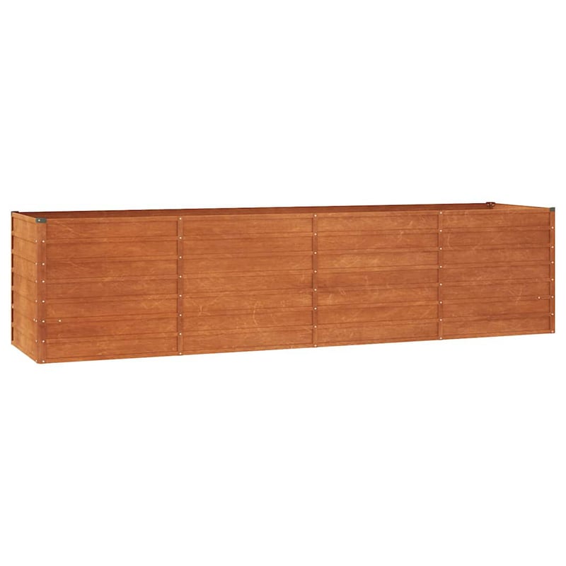 vidaXL Corten acél kerti magaságyás 320x80x77 cm rozsda hatás
