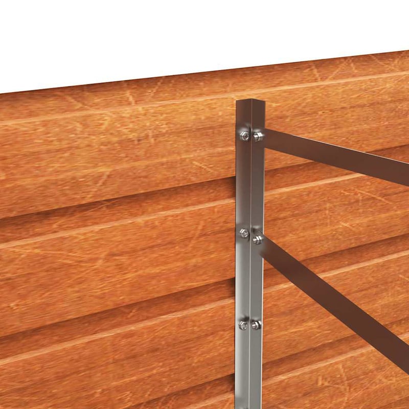 vidaXL Corten acél kerti magaságyás 320x80x77 cm rozsda hatás