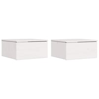 vidaXL Éjjeli asztal 2 darab fehér fenyőfa 37x35x18,5 cm 1