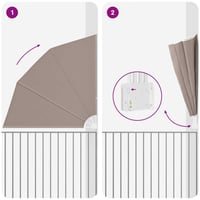 vidaXL Erkély adatvédelmi képernyő 210x210 cm Tópszínű Poliészter 8