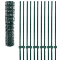vidaXL Euro Fence zöld acélkerítés 20x1,2 m 3