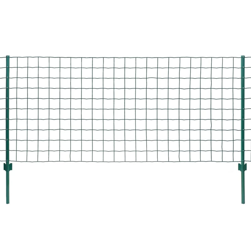 vidaXL Euro Fence zöld acélkerítés 20x1,2 m