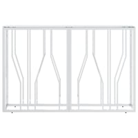 vidaXL ezüstszínű tálalóasztal üveg és rozsdamentes acél 110x30x70 cm 3