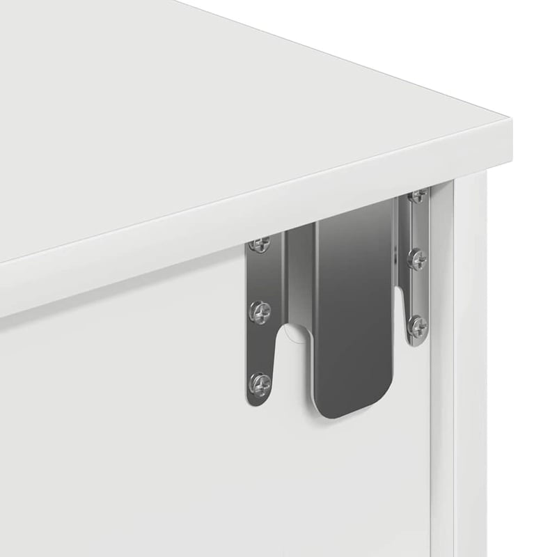 vidaXL Falipolc fiókokkal fehér 80x34x17 cm műszaki fa