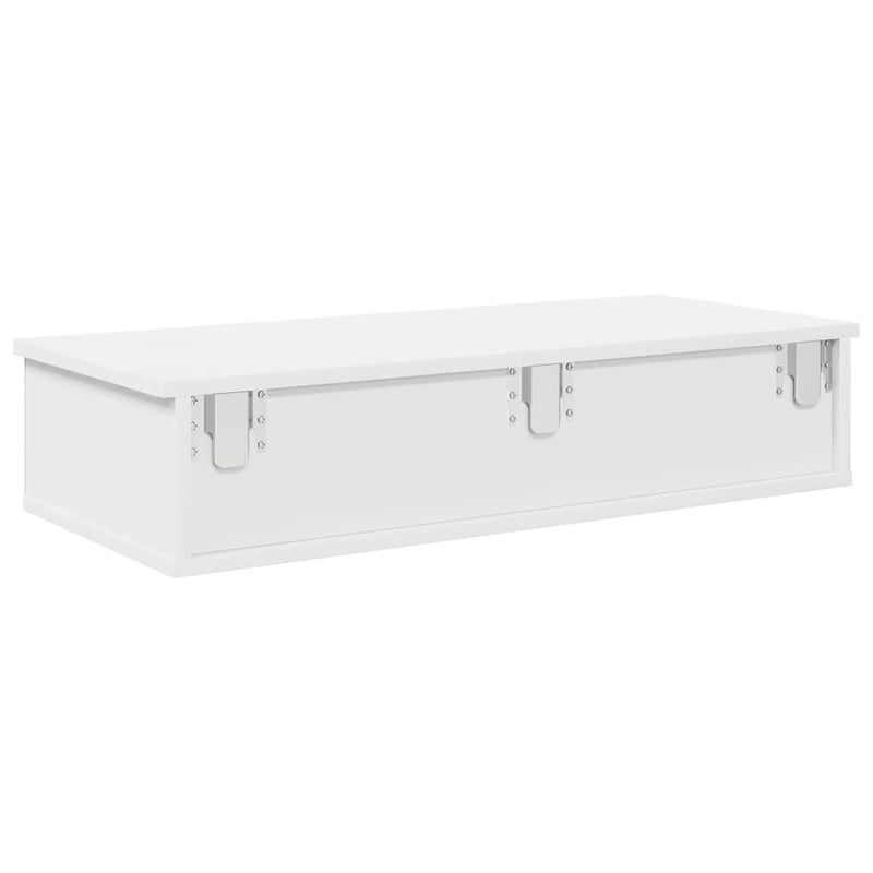 vidaXL Falipolc fiókokkal fehér 80x34x17 cm műszaki fa