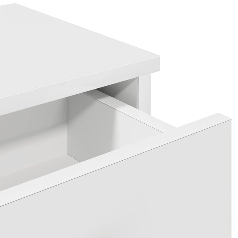 vidaXL Falipolc fiókokkal fehér 80x34x17 cm műszaki fa