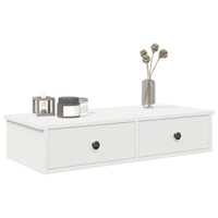 vidaXL Falipolc fiókokkal fehér 80x34x17 cm műszaki fa 2