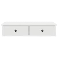 vidaXL Falipolc fiókokkal fehér 80x34x17 cm műszaki fa 4