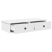vidaXL Falipolc fiókokkal fehér 80x34x17 cm műszaki fa 7