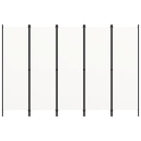 vidaXL fehér 5 paneles paraván 250x180 cm 3
