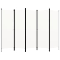 vidaXL fehér 5 paneles paraván 250x180 cm 1