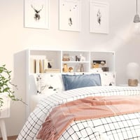 vidaXL fehér áthidaló szekrény 120x19x103,5 cm méretű tárolószekrény folyosóra és nappaliba 2