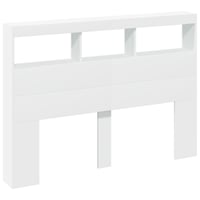 vidaXL fehér áthidalószekrény LED-világítással 140x102 cm 3