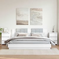 vidaXL fehér fa éjjeliszekrény 40x35x62,5 cm 2 darab 1