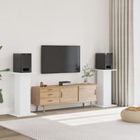 vidaXL fehér fa hangszóróállvány 80 cm magas 2 darab szett 2