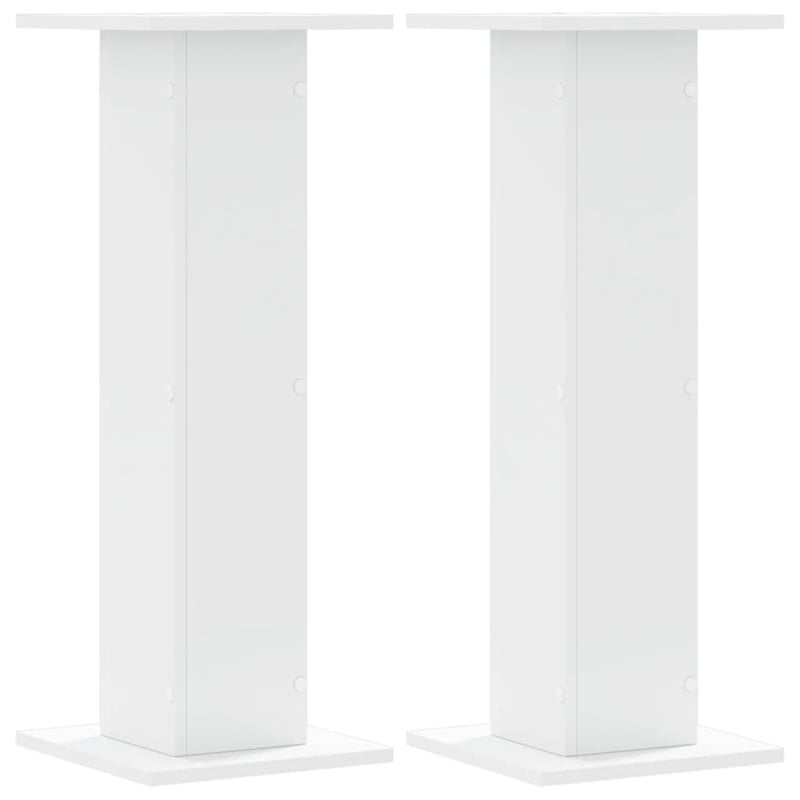 vidaXL fehér fa hangszóróállvány 80 cm magas 2 darab szett