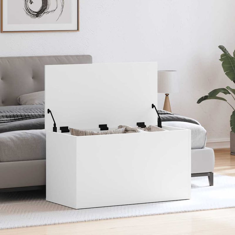 vidaXL fehér fa tárolóláda 84x42x46 cm szerelt