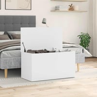 vidaXL fehér fa tárolóláda 84x42x46 cm szerelt 4
