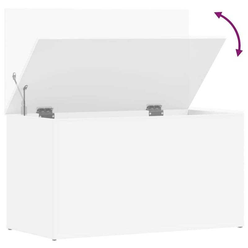 vidaXL fehér fa tárolóláda 84x42x46 cm szerelt