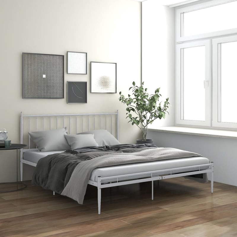 vidaXL fehér fém ágykeret 180x200 cm modern design