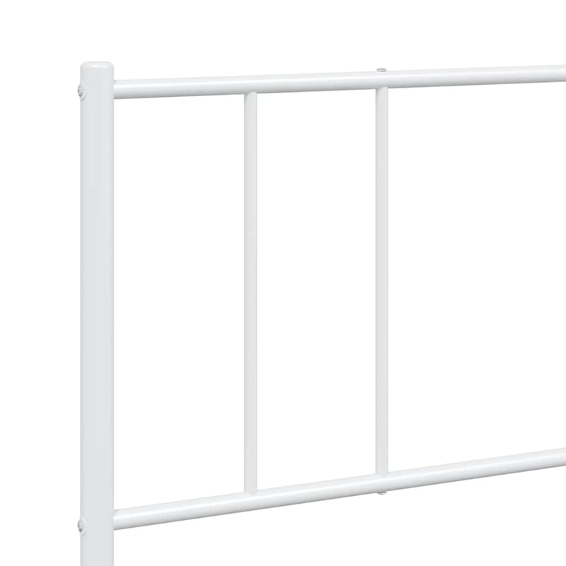 vidaXL fehér fém ágykeret fejtámlával 200x200 cm