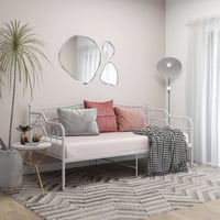 vidaXL fehér fém kanapéágykeret 90x200 cm 3
