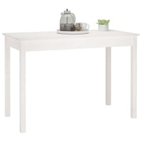 vidaXL fehér fenyőfa ebédlőasztal 110x55x75 cm 6