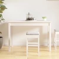 vidaXL fehér fenyőfa ebédlőasztal 110x55x75 cm 5