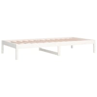 vidaXL fehér fenyőfa kanapéágy 90x200 cm matrac nélkül 7