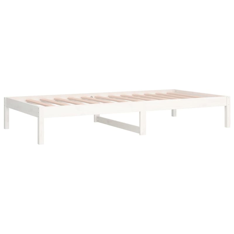 vidaXL fehér fenyőfa kanapéágy 90x200 cm matrac nélkül