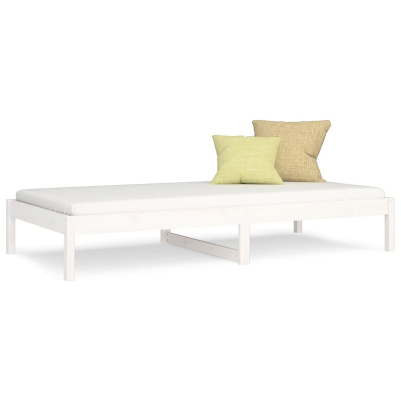 vidaXL fehér fenyőfa kanapéágy 90x200 cm matrac nélkül