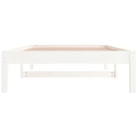 vidaXL fehér fenyőfa kanapéágy 90x200 cm matrac nélkül 8