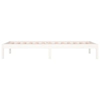 vidaXL fehér fenyőfa kanapéágy 90x200 cm matrac nélkül 9